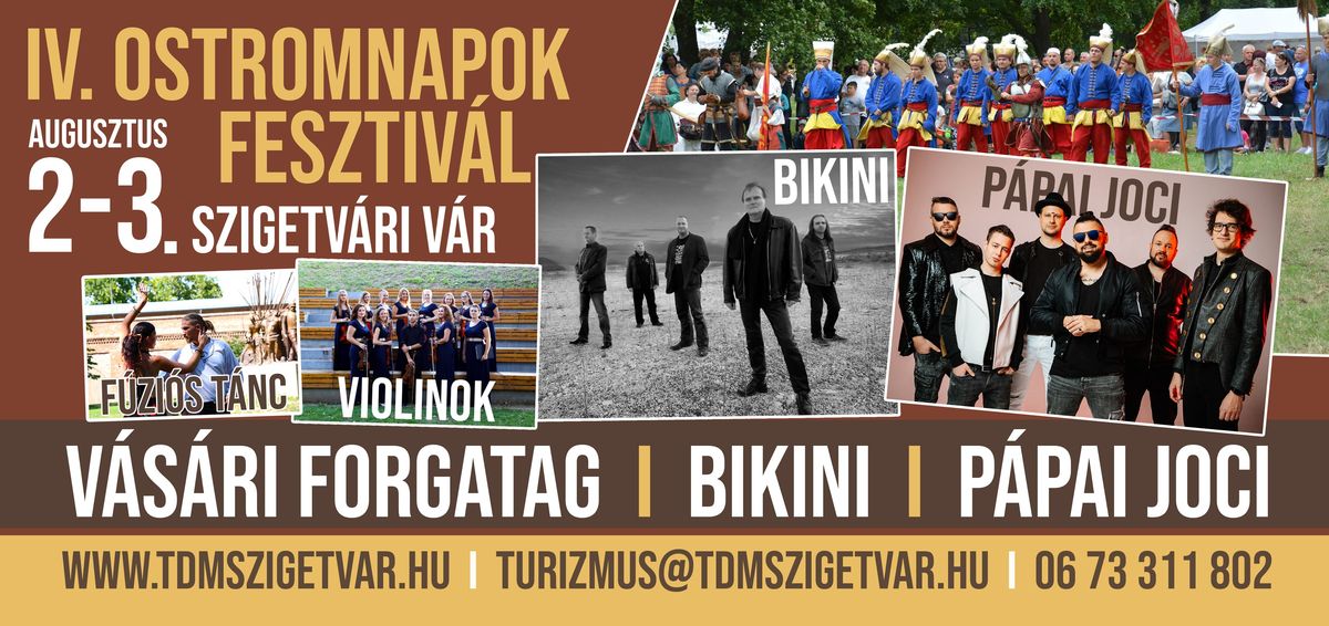 Szigetvári Ostromnapok 2019 programok